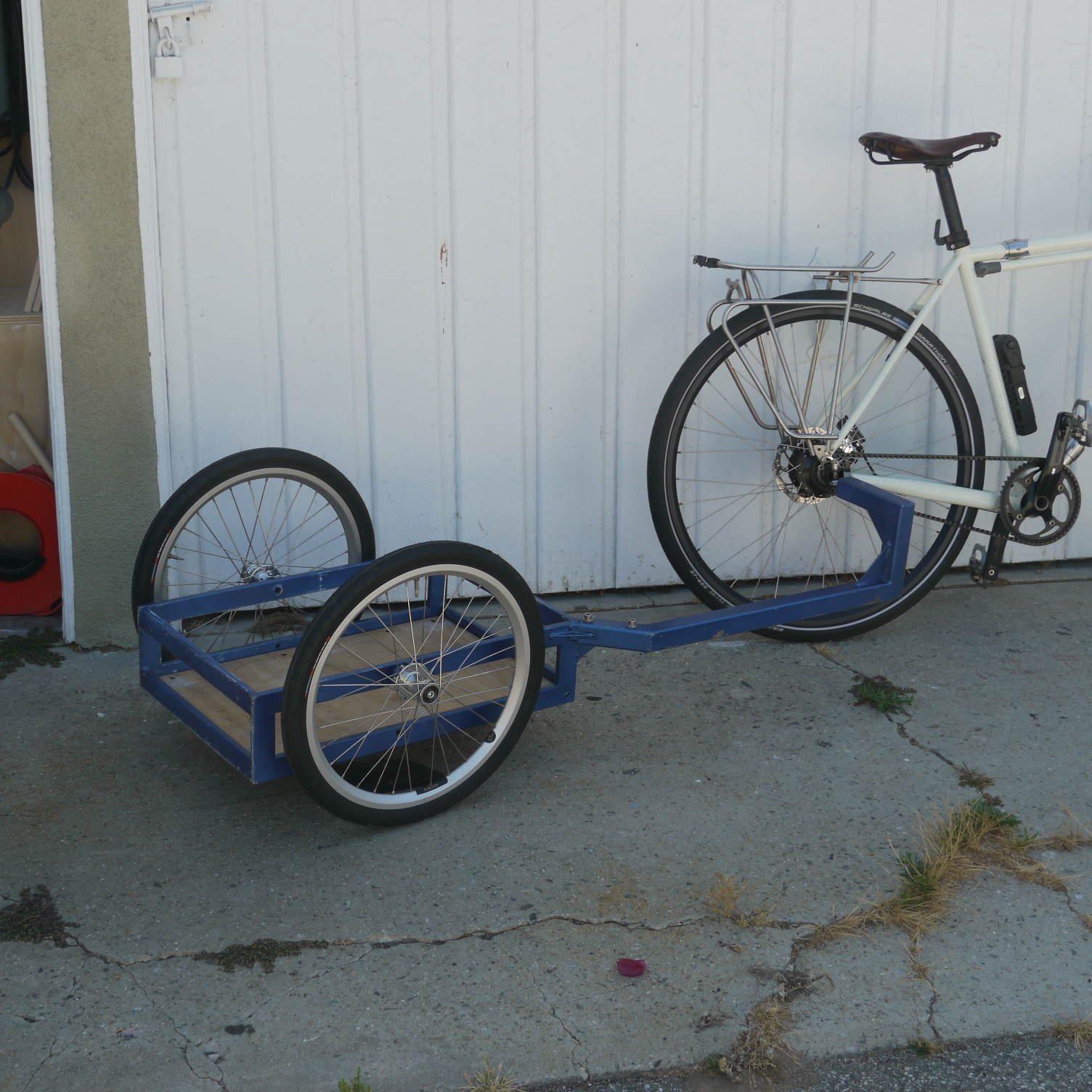 DIY Bike Trailer With Swappable Tow Arm K b