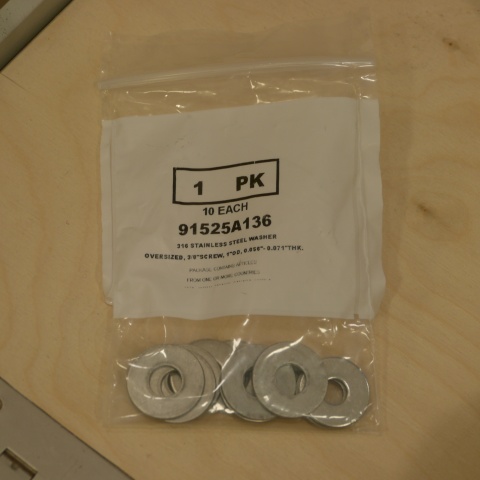 Solid Brass Flat Washers – 5/16 Inch Hole, 7/8 OD, .062 Thick – Pack Of 10 – AMERICANINTEGRATEDSUPPLY